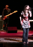 Simon Smith onstage with Idina Menzel